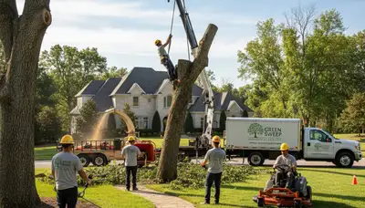Professional lawn care and tree removal in Arlington, TX by Chop Chop Tree experts