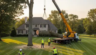 Professional lawn and tree service team in Arlington, TX enhancing curb appeal and healthy yard growth